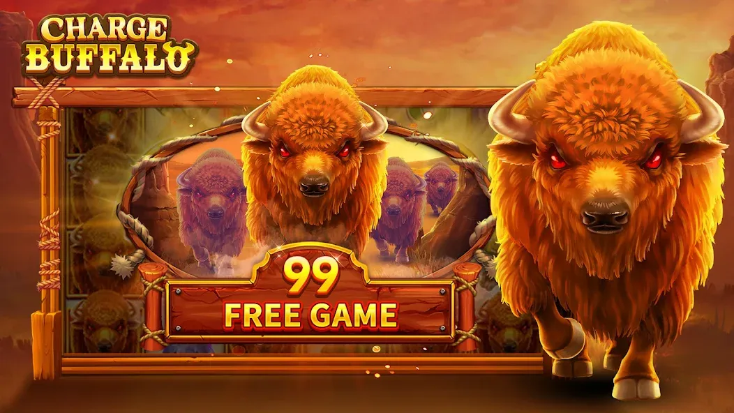 Charge Buffalo Slot-TaDa Games на Андроид — Мод Много денег — скриншот 2