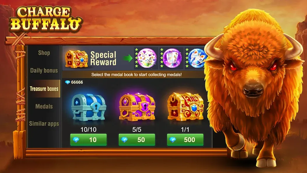 Charge Buffalo Slot-TaDa Games на Андроид — Мод Много денег — скриншот 4