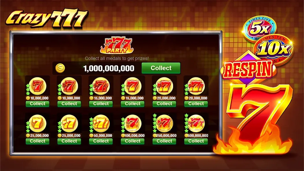 Скачать Crazy 777 Slot-TaDa Games — Много денег — скриншот 3