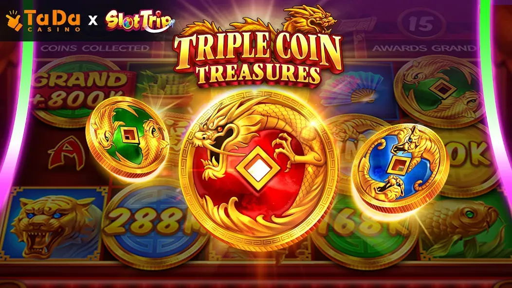 SlotTrip Casino - TaDa Slots MOD APK — Много денег и монет — скриншот 1