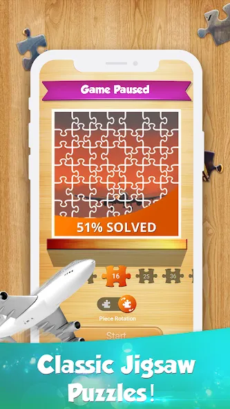 Jigsaw Go - Classic Jigsaw Puz — Мод: Все пазлы разблокированы — скриншот 2