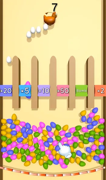 Eggs & Chickens: Cut Rope Game — Много денег — скриншот 4