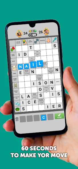 Взлом Wordgrams - Crossword & Puzzle — Много подсказок — скриншот 5