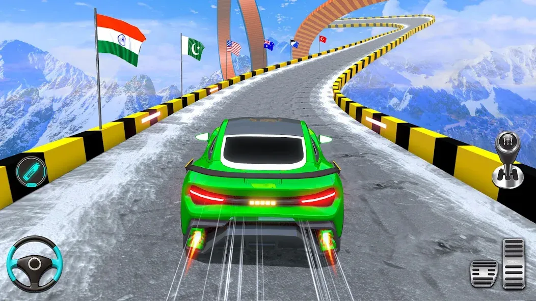 Ramp Car Games: GT Car Stunts Mod APK Много денег — Скачать на Андроид — скриншот 1
