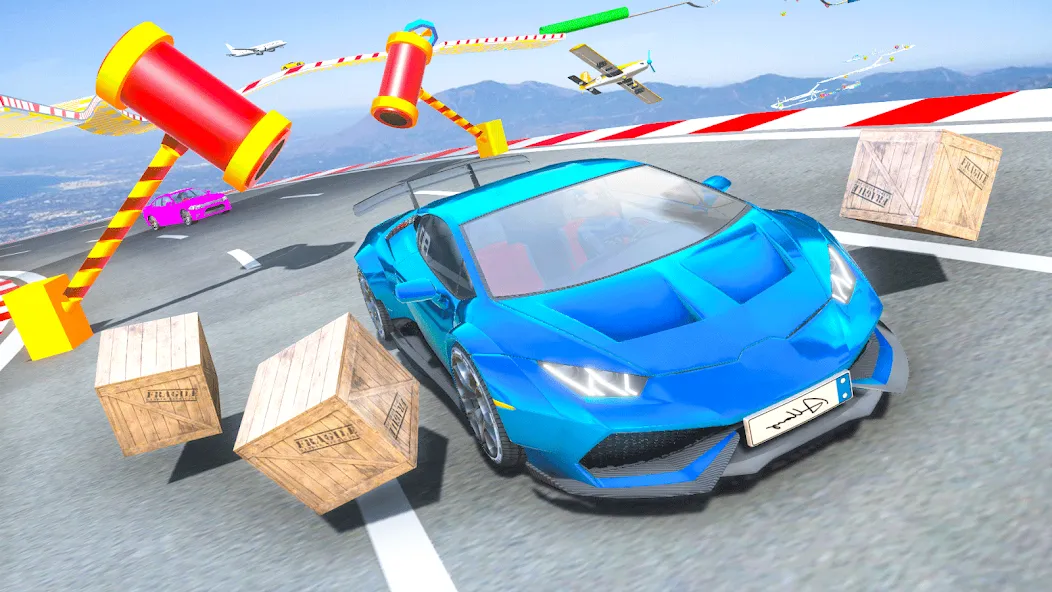 Ramp Car Games: GT Car Stunts Mod APK Много денег — Скачать на Андроид — скриншот 4