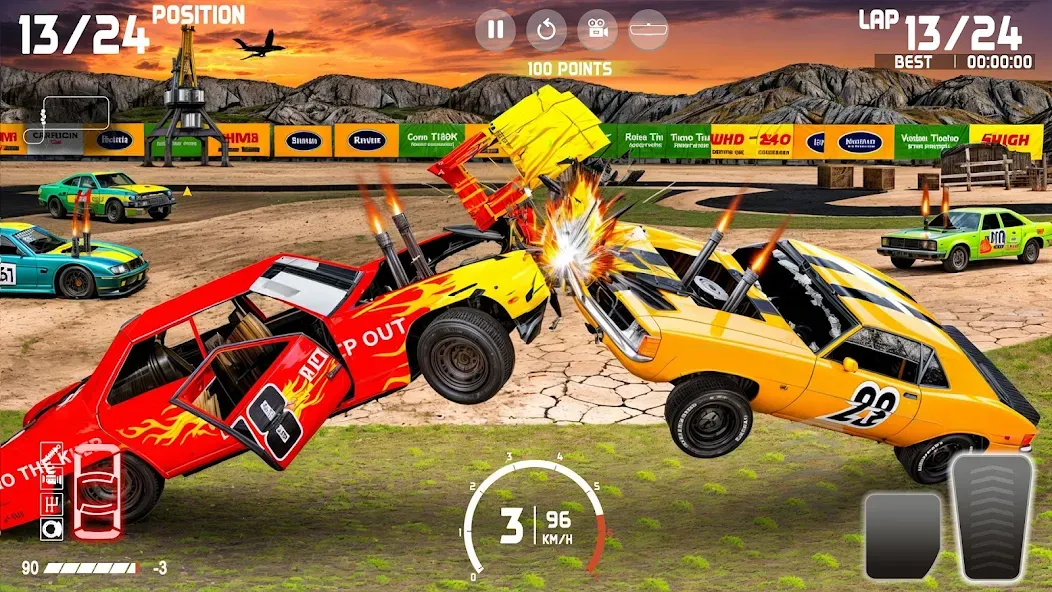Demolition Derby: Car Games MOD — Много денег на Андроид — скриншот 1