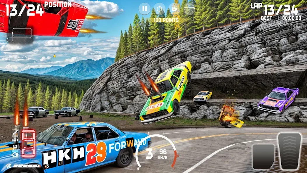 Demolition Derby: Car Games MOD — Много денег на Андроид — скриншот 3