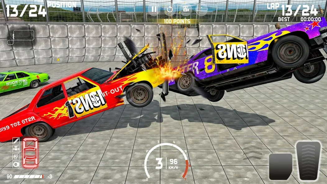 Demolition Derby: Car Games MOD — Много денег на Андроид — скриншот 5