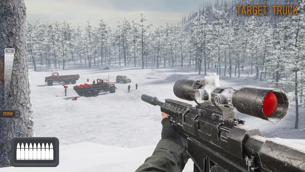 Sniper 3D：Gun Shooting Games MOD — Много денег на Андроид — скриншот 1