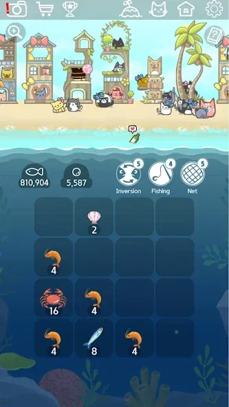 2048 Kitty Cat Island — Много денег — скриншот 2