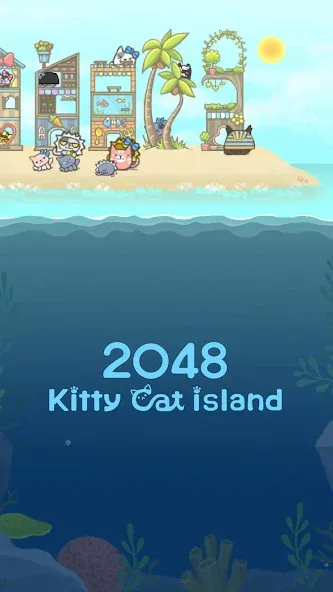 2048 Kitty Cat Island — Много денег — скриншот 3