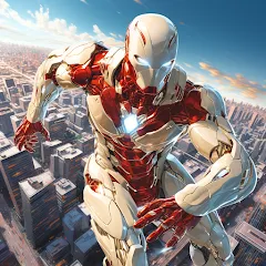 Скачать Super hero Flying iron jet man — Последняя версия (Много денег)