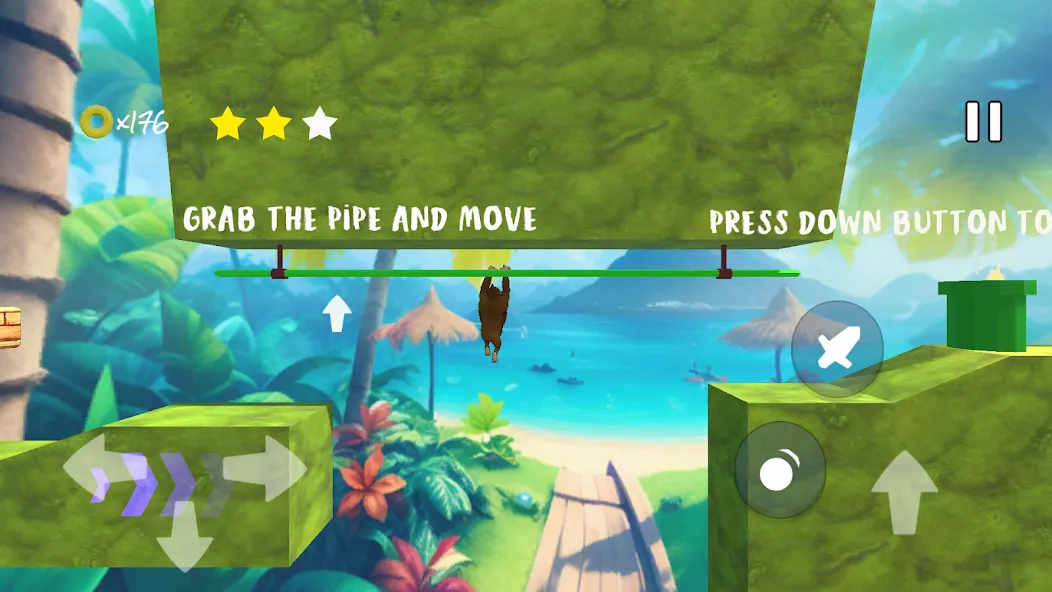 Monkey jungle run kong gorilla MOD — Много денег на Андроид — скриншот 5