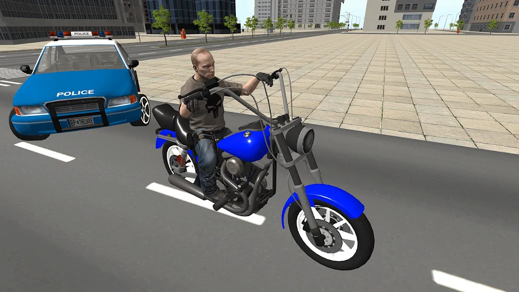 Bike Driving: Police Chase MOD — Много денег и бесконечный нитро на Андроид — скриншот 3