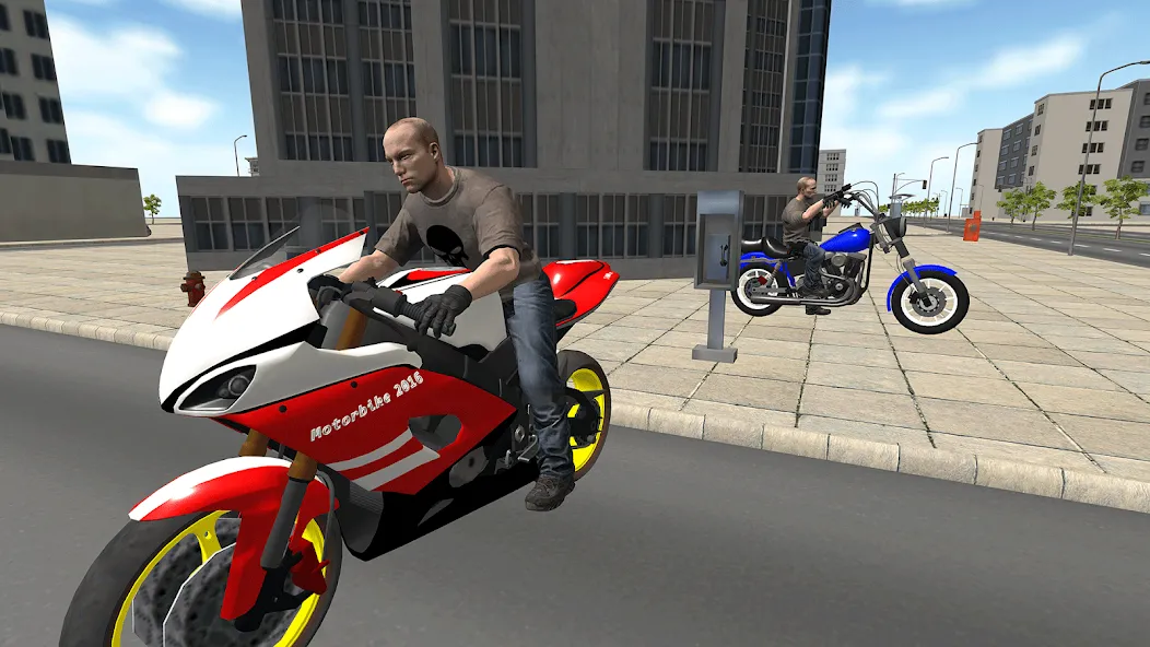 Bike Driving: Police Chase MOD — Много денег и бесконечный нитро на Андроид — скриншот 4