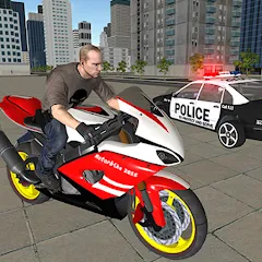 Bike Driving: Police Chase MOD — Много денег и бесконечный нитро на Андроид