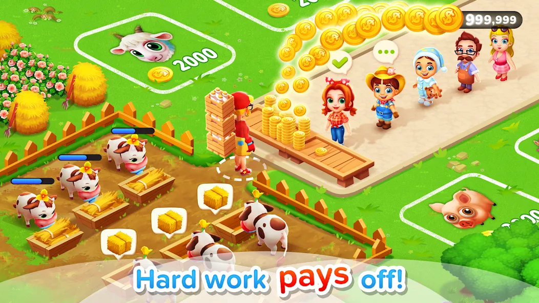 Скачать Family Farm Seaside на Android — Бесконечные деньги и алмазы — скриншот 3