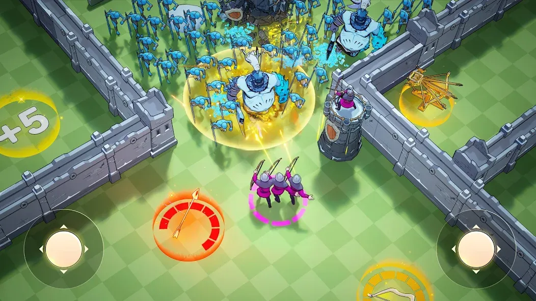 Скачать Frost & Flame: King of Avalon на Андроид — Бесконечное золото — скриншот 4