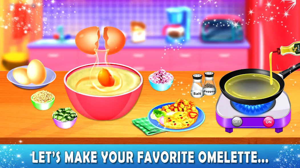 Lunch Box cooking Games 2023 — Мод: Все открыто — скриншот 3