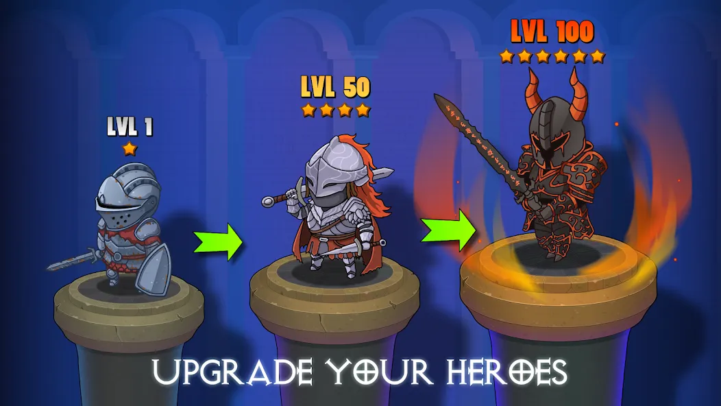Скачать Dungeon: Age of Heroes — Последняя версия (Много денег и кристаллов) — скриншот 3 Скачать Dungeon: Age of Heroes — Последняя версия (Много денег и кристаллов) — скриншот 3