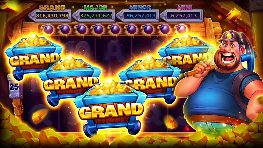 Jackpot Wins - Slots Casino Mod APK Много денег и монет — Скачать на Андроид — скриншот 5