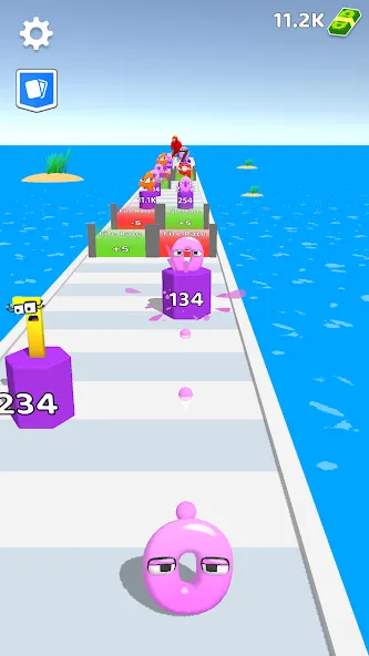 Merge Number Run MOD APK на Android — Много денег — скриншот 1