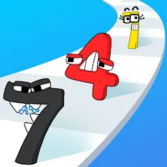 Merge Number Run MOD APK на Android — Много денег