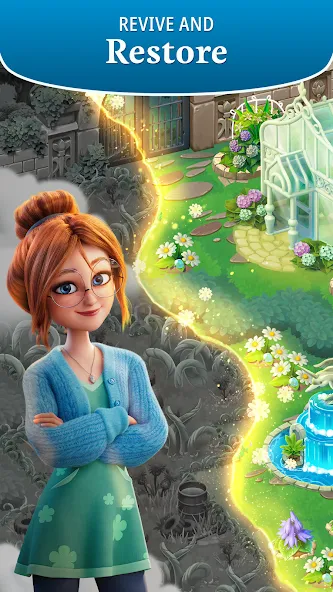 Merge Gardens MOD APK — Много денег — скриншот 2