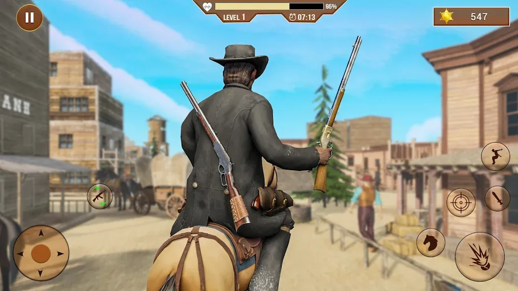 West Cowboy Shooting Games 3D на Андроид — Много денег и бесконечные патроны — скриншот 1 West Cowboy Shooting Games 3D на Андроид — Много денег и бесконечные патроны — скриншот 1