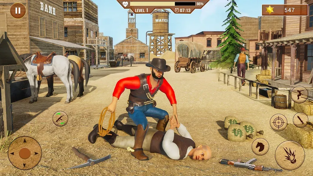 West Cowboy Shooting Games 3D на Андроид — Много денег и бесконечные патроны — скриншот 2 West Cowboy Shooting Games 3D на Андроид — Много денег и бесконечные патроны — скриншот 2