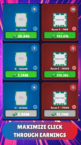 Gpu Tycoon Clicker : Game 2.0 Mod APK Много денег — Скачать на Андроид — скриншот 5