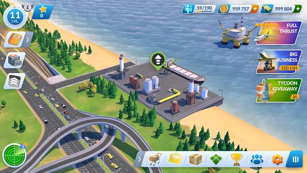 Скачать взлом Transport Manager: Idle Tycoon на Андроид — Много денег — скриншот 3
