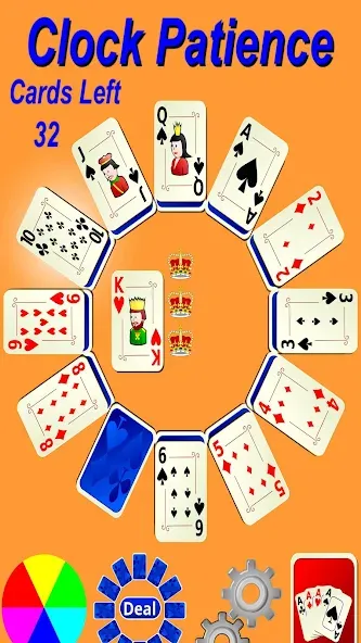 Скачать Clock Patience Solitaire — Без рекламы — скриншот 2