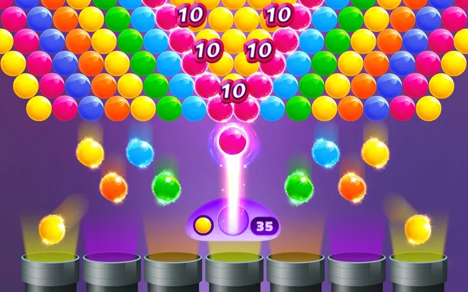 Скачать Action Bubble Game с модом — Много денег — скриншот 1