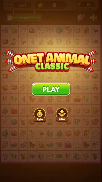 Скачать Onet Connect Animal Game (Мод: Много денег и без рекламы) на Андроид — скриншот 1 Скачать Onet Connect Animal Game (Мод: Много денег и без рекламы) на Андроид — скриншот 1