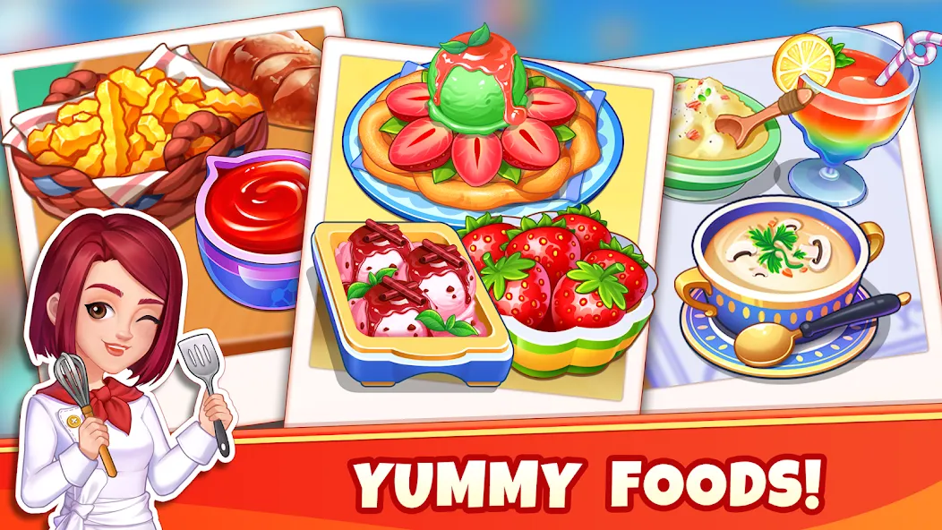 Скачать взлом Cooking Wonder-Restaurant Game на Андроид — Много денег и энергии — скриншот 1