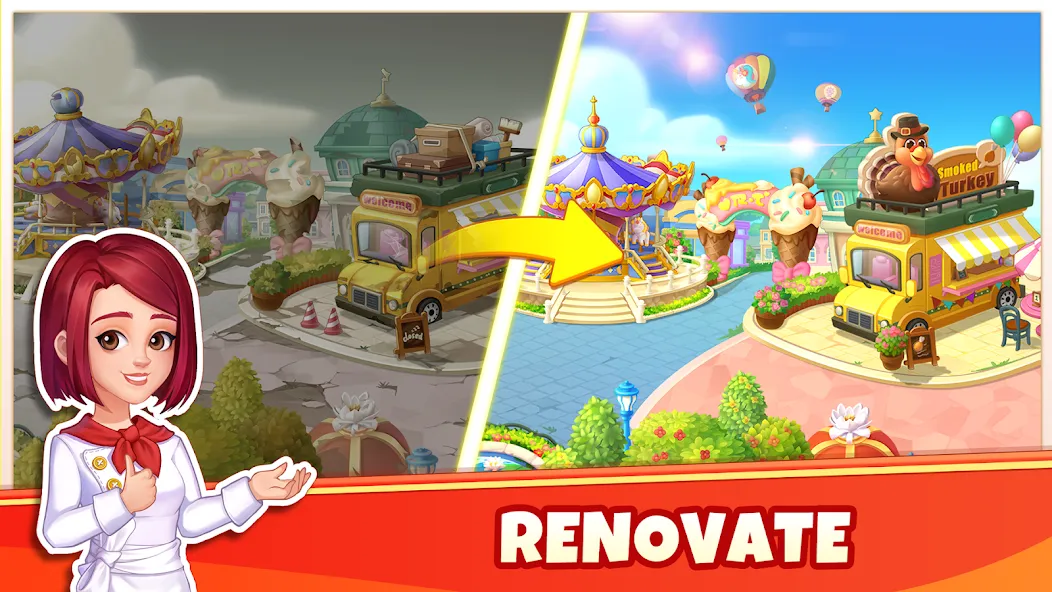 Скачать взлом Cooking Wonder-Restaurant Game на Андроид — Много денег и энергии — скриншот 2