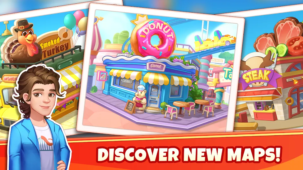 Скачать взлом Cooking Wonder-Restaurant Game на Андроид — Много денег и энергии — скриншот 3