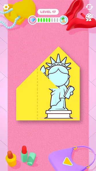 Скачать Paper Fold — Модификация Все уровни открыты — скриншот 3