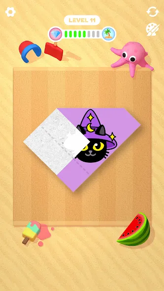 Скачать Paper Fold — Модификация Все уровни открыты — скриншот 4