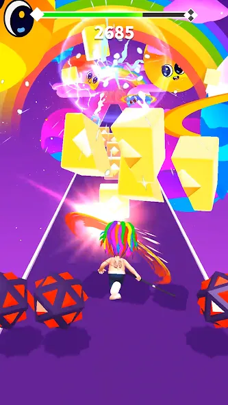 6ix9ine Runner MOD APK — Много денег — скриншот 1
