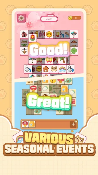 Скачать Cat Time - Cat Game, Match 3 на Android — Много денег — скриншот 3