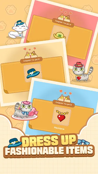 Скачать Cat Time - Cat Game, Match 3 на Android — Много денег — скриншот 4
