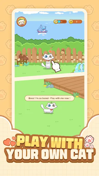 Скачать Cat Time - Cat Game, Match 3 на Android — Много денег — скриншот 5
