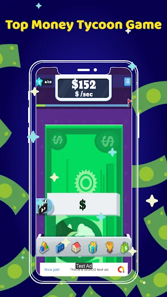 Скачать Money Clicker Game -Money Rain — Последняя версия (Много денег) — скриншот 5