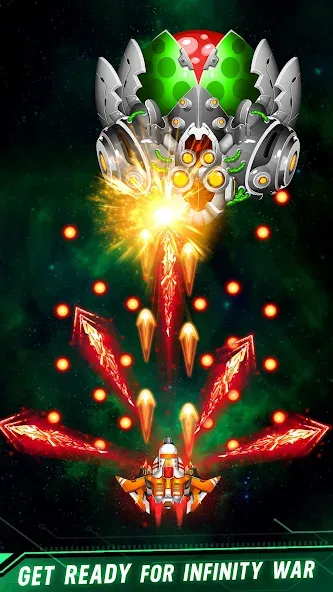 Space shooter - Galaxy attack (Мод Много денег и кристаллов) — скриншот 4