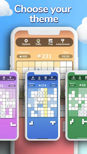 Скачать Blodoku на телефон — Много денег и без рекламы — скриншот 2