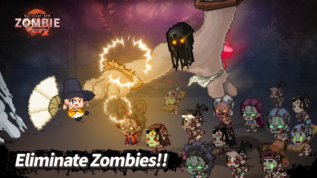 Скачать ZOMBIE Kingdom : Idle RPG на Android — Много денег — скриншот 5