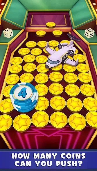 Coin Dozer: Casino — Мод: Много денег — скриншот 1