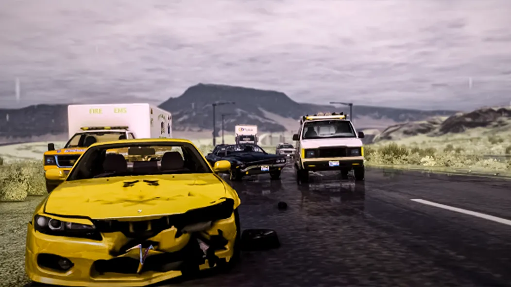 Взломанная Car Crash Car Test Simulator на Андроид — Много денег — скриншот 2